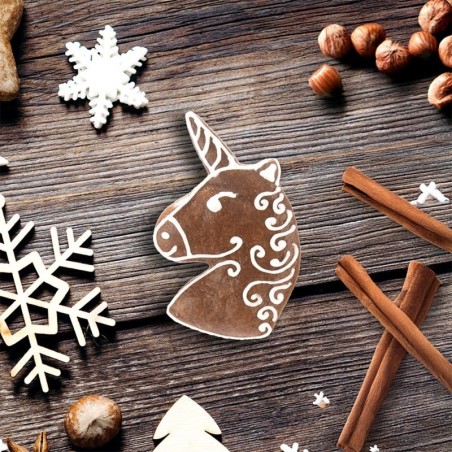 Küpsiselõikur piparkoogivorm ükssarvik 9 cm