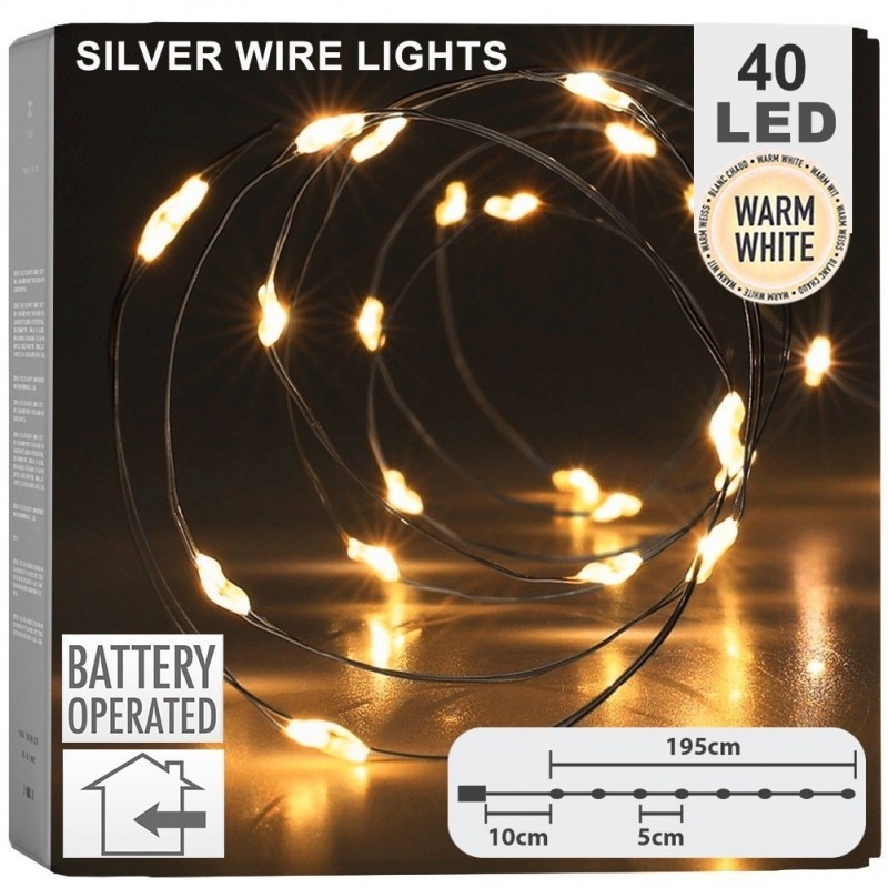 Jõulupuu tulede traat 40 LED, 195 cm | FreshDesign.ee