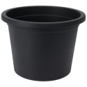 Plastikust aiapott, must, ümmargune, 20 cm | FreshDesign.ee