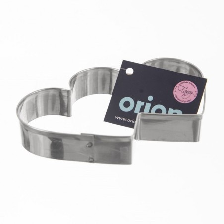 Küpsiselõikur piparkoogivorm topeltsüda 9 cm | FreshDesign.ee