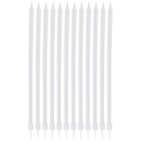 Tordiküünlad valged pikad 14,5 cm 12 tk. | FreshDesign.ee