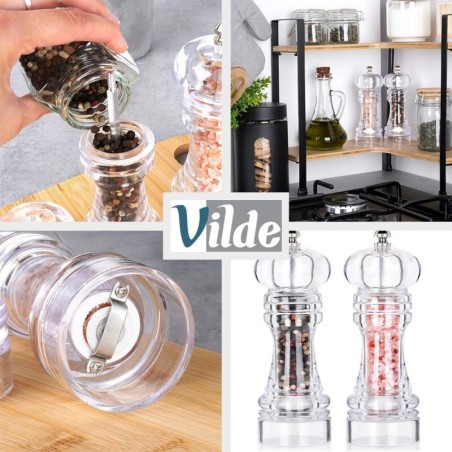 Akrüülpipra- ja soolaveski 16 cm 2 tk. | FreshDesign.ee