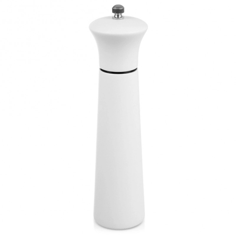 Valge puidust pipra- ja soolaveski, 21,5 cm | FreshDesign.ee