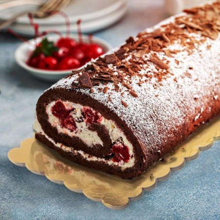 Koogi alus kuldne ristkülikukujuline 33x12 cm