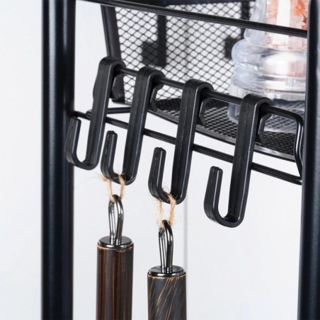 Mustast metallist 3 tasemega hoiukäru | FreshDesign.ee