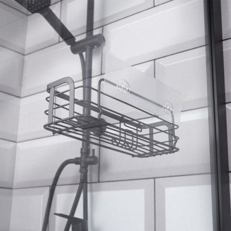 Vannitoa riiul, must metall, 29.5x10.5x8 cm | FreshDesign.ee