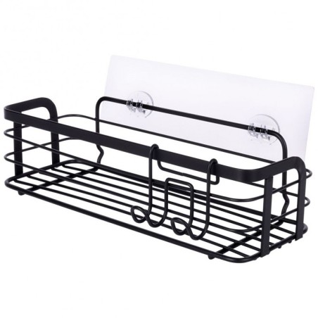 Vannitoa riiul, must metall, 29.5x10.5x8 cm | FreshDesign.ee