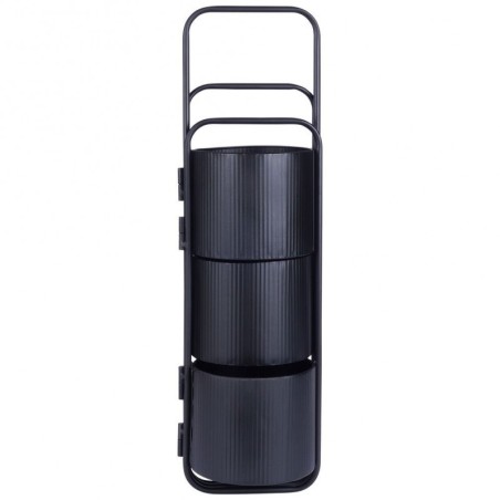 Lillepostament, must metall, 33x24x57 cm | FreshDesign.ee