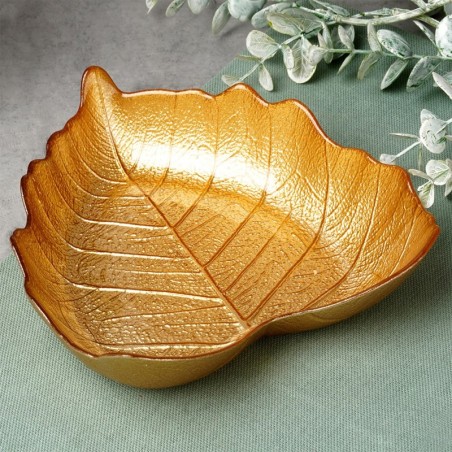 Kauss kuldne leht 16x14 cm, 180 ml