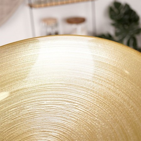 Lame klaaskauss kuldne 30 cm, 2.2 l | FreshDesign.ee