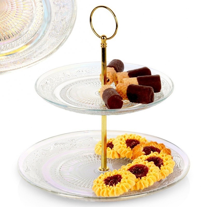 Serveerimisalus 2 tasandiga, klaas | FreshDesign.ee