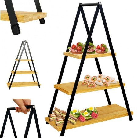 Serveerimisalus 3-kordne, bambus, 38x16.5x53 cm | FreshDesign.ee