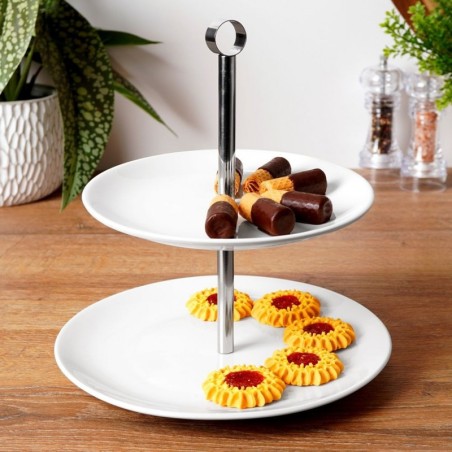 Serveerimisalus, portselan, 2 korrust | FreshDesign.ee