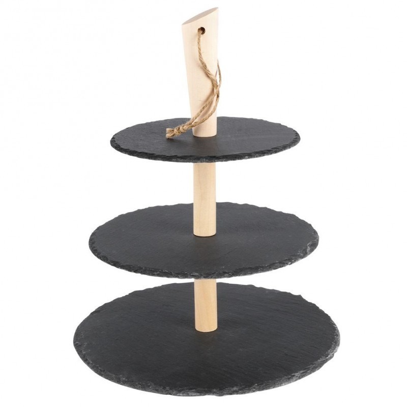 Serveerimisalus kivi ja puit, 3 korrust | FreshDesign.ee