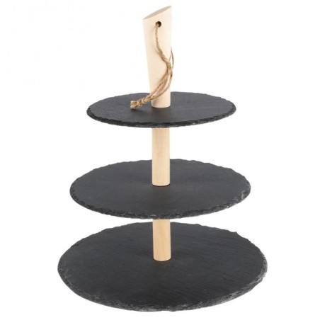 Serveerimisalus kivi ja puit, 3 korrust | FreshDesign.ee