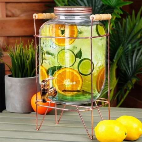 Kraaniga joogianum koos alusega 5 l, kuldne | FreshDesign.ee