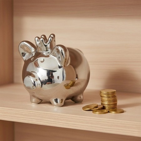 Keraamiline hõbedane peegel rahakassa 9,5x... | FreshDesign.ee