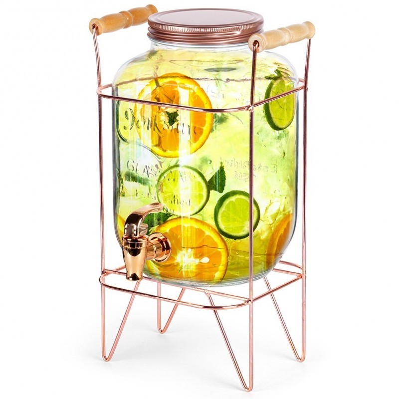 Kraaniga joogianum koos alusega 3,8 l, kuldne | FreshDesign.ee