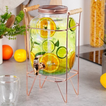 Kraaniga joogianum koos alusega 3,8 l, kuldne