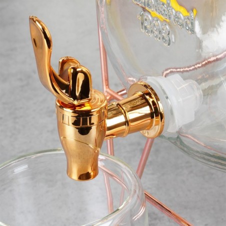 Kraaniga joogianum koos alusega 3,8 l, kuldne | FreshDesign.ee