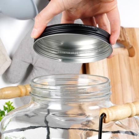 Kraaniga joogianum koos alusega 3,8 l, must | FreshDesign.ee