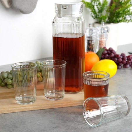 Kaanega kann ja klaasid, 1.1 l / 190 ml | FreshDesign.ee