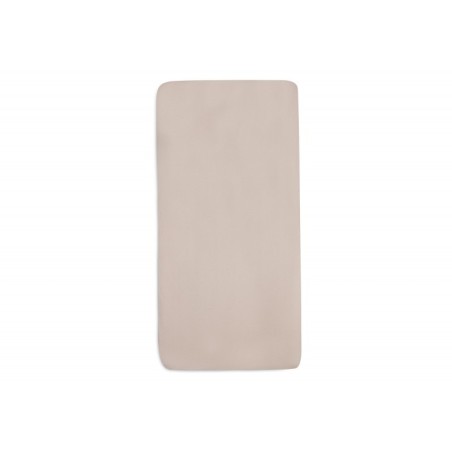 Kummiga lina jersey puuvill, 70x140 cm, pale pink