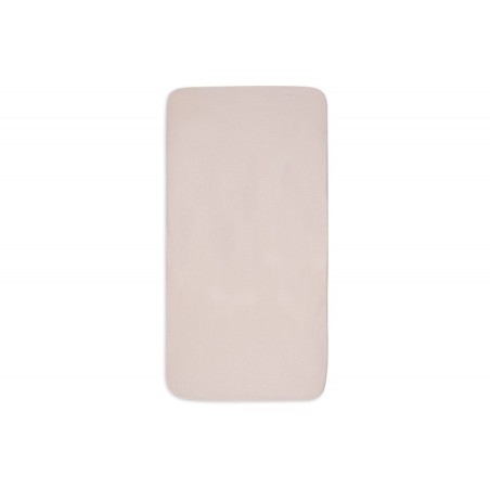 Kummiga lina jersey puuvill, 70x140 cm, Wild Rose