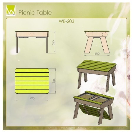 Piknikulaud kastidega