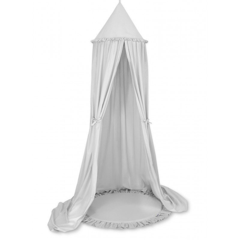 Baldahhiin + mängumatt, helehall | FreshDesign.ee