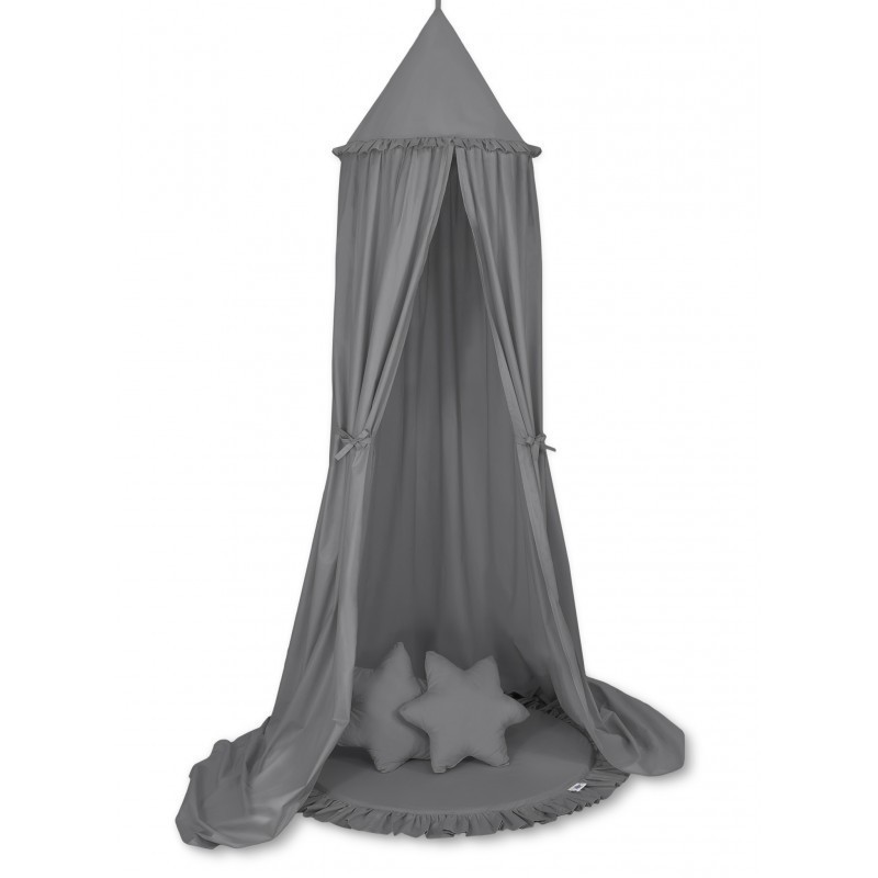 Baldahhiin + mängumatt + padjad, tumehall | FreshDesign.ee