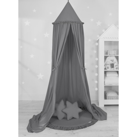 Baldahhiin + mängumatt + padjad, tumehall | FreshDesign.ee