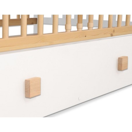 Sahtel MAXI beebivoodi alla 120x60 cm, valge | FreshDesign.ee