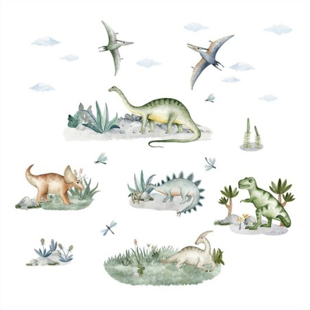 Seinakleebiste komplekt dinosaurused | FreshDesign.ee