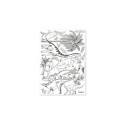 Seinakleebis Dinosaurus, must/valge | FreshDesign.ee