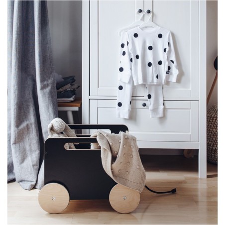 Ratastel mänguasjakast, must | FreshDesign.ee