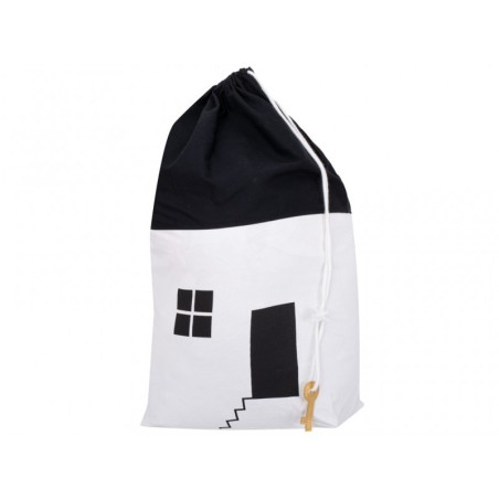 Puuvillane kott panipaik, valge/must | FreshDesign.ee