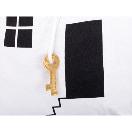 Puuvillane kott panipaik, valge/must | FreshDesign.ee