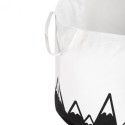 Mänguasjakorv valge, mustad mäed | FreshDesign.ee