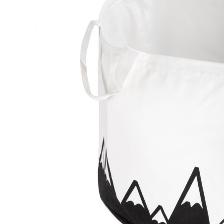 Mänguasjakorv valge, mustad mäed | FreshDesign.ee