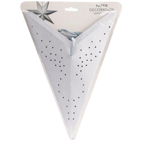 Dekoratiivne ažuurne pabertäht, hõbedane, 60 cm | FreshDesign.ee