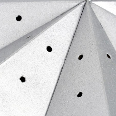 Dekoratiivne ažuurne pabertäht, hõbedane, 45 cm | FreshDesign.ee