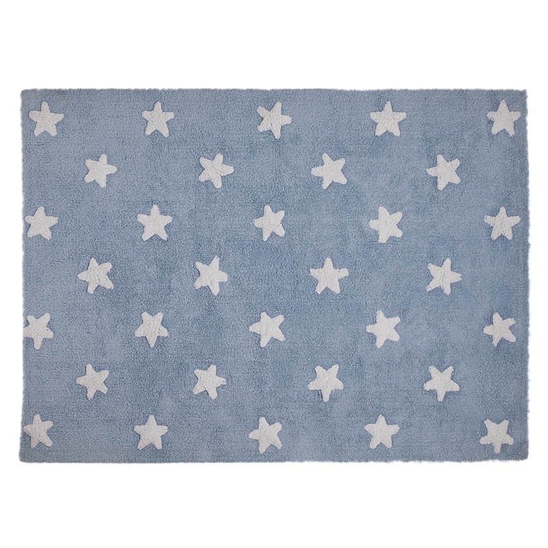 Pestav vaip Blue Stars White 120 x 160 cm | FreshDesign.ee