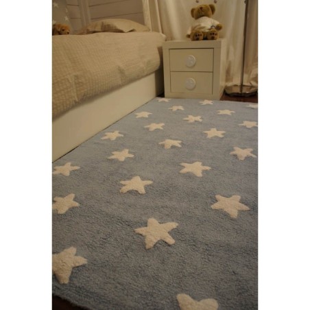 Pestav vaip Blue Stars White 120 x 160 cm | FreshDesign.ee