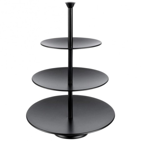 Must metallist vaagen, 3-korruseline, 36,5 cm | FreshDesign.ee