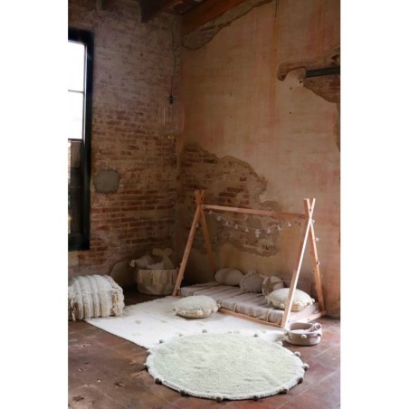 Pestav vaip Hippy Dots Natural Olive 120x160 cm