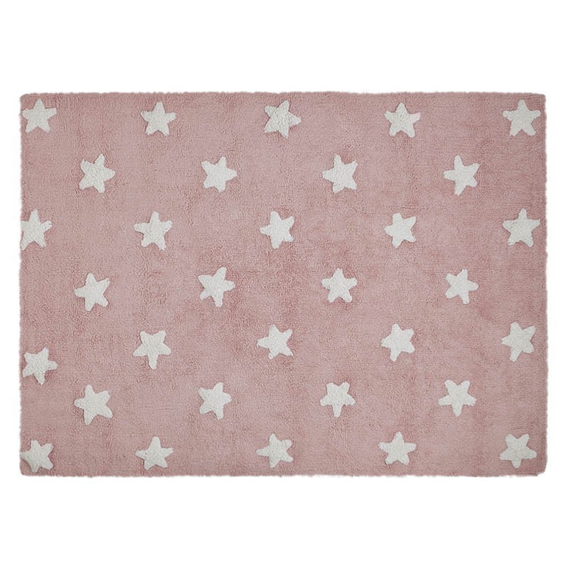 Pestav vaip Pink Stars White 120 x 160 cm | FreshDesign.ee