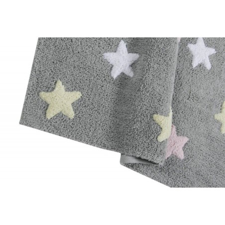 Pestav vaip Tricolor Star Gris/Azul 120 x 160 cm