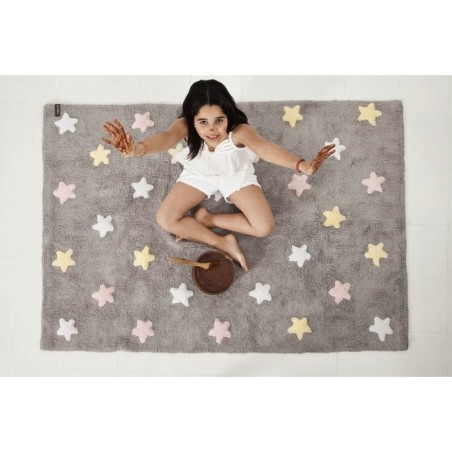 Pestav vaip Tricolor Star Gris/Rosa 120 x 160 cm | FreshDesign.ee