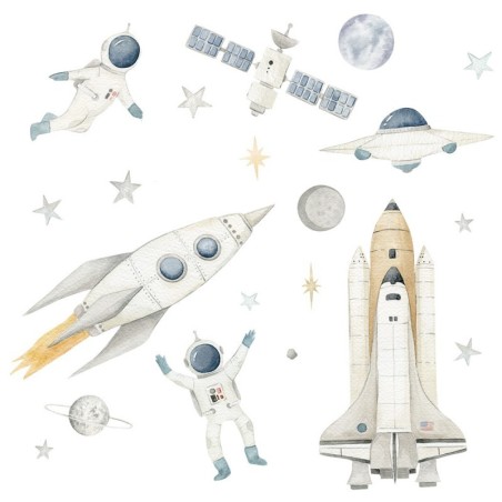 Seinakleebised raketid ja kosmonaudid XL | FreshDesign.ee